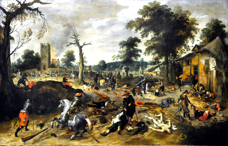 Plundering Wommelgem 1589 Sebastiaan Vrancx